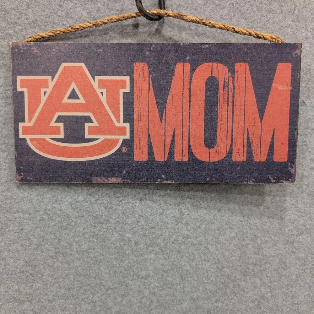 Auburn Tigers Mom Wood Sign Officially Licensed‎ NCAA Home Decor Wall Art